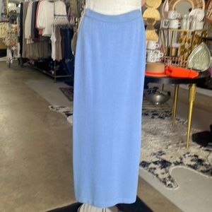 St. John maxi knit maxi skirt with slit on side